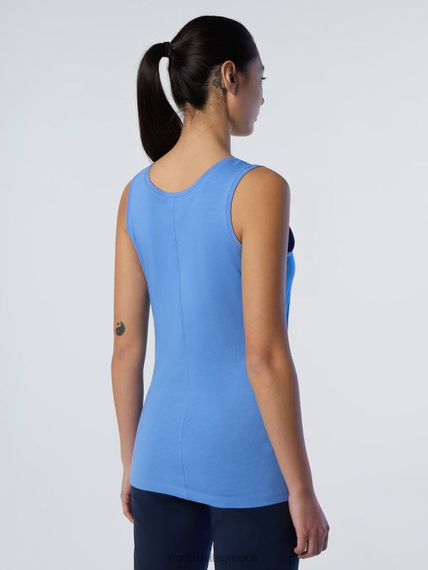 γρ North Sails γυναίκες μπαμπού φανελάκι γαλάζιο του αραβοσίτου NZP8564 είδη ένδυσης