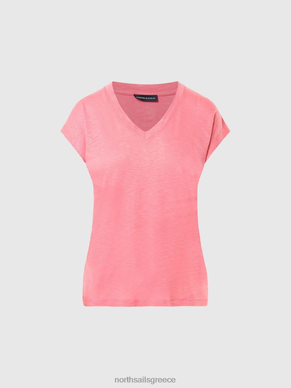 γρ North Sails γυναίκες τοπ με λαιμόκοψη τριαντάφυλλο τσαγιού NZP8572 είδη ένδυσης