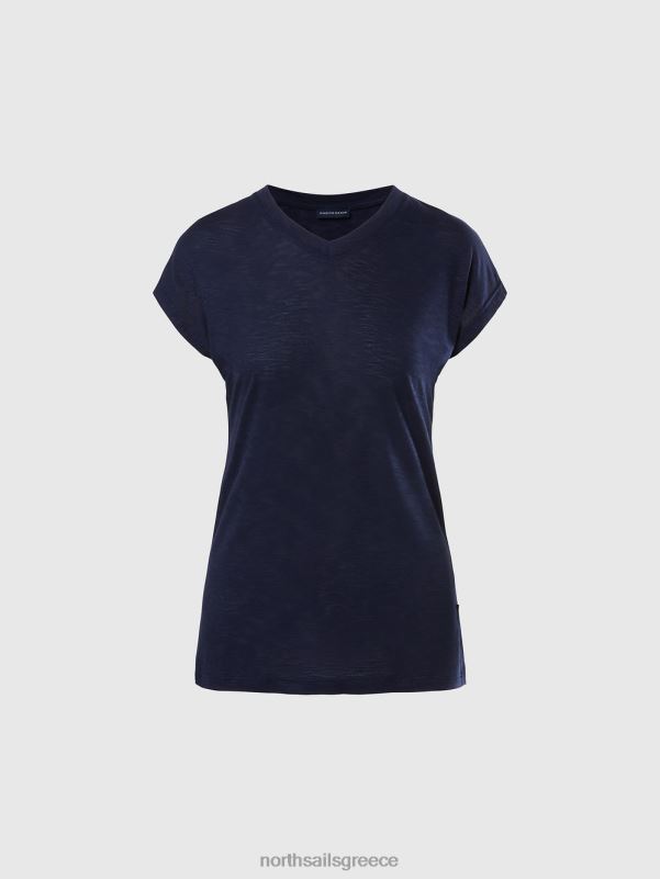 γρ North Sails γυναίκες τοπ με λαιμόκοψη ναυτικό μπλε NZP8574 είδη ένδυσης