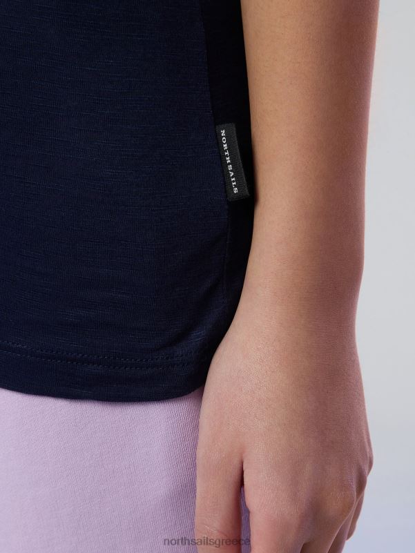 γρ North Sails γυναίκες τοπ με λαιμόκοψη ναυτικό μπλε NZP8574 είδη ένδυσης