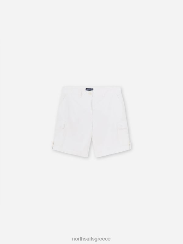 γρ North Sails γυναίκες ποπλίνα cargo σορτς άσπρο NZP81506 είδη ένδυσης