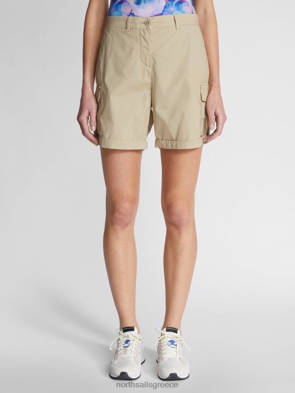 γρ North Sails γυναίκες ποπλίνα cargo σορτς μπεζ NZP81507 είδη ένδυσης