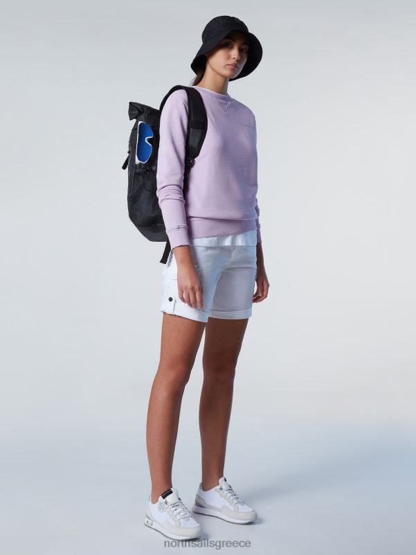 γρ North Sails γυναίκες σορτς cargo από οργανικό βαμβάκι άσπρο NZP8624 είδη ένδυσης