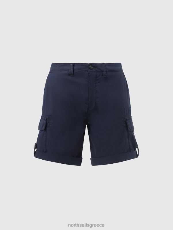 γρ North Sails γυναίκες σορτς cargo από οργανικό βαμβάκι ναυτικό μπλε NZP8625 είδη ένδυσης