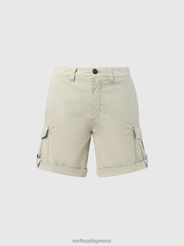 γρ North Sails γυναίκες σορτς cargo από οργανικό βαμβάκι αχάτης γκρι NZP8627 είδη ένδυσης