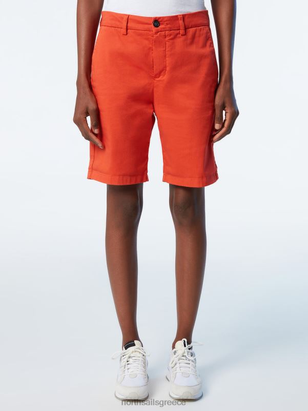 γρ North Sails γυναίκες σορτς chino από οργανικό βαμβάκι πάπρικα NZP8621 είδη ένδυσης