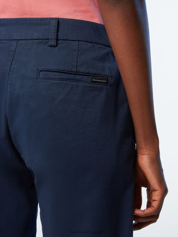γρ North Sails γυναίκες σορτς chino από οργανικό βαμβάκι ναυτικό μπλε NZP8622 είδη ένδυσης