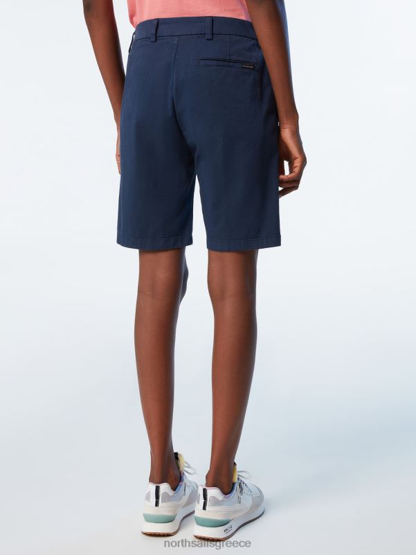 γρ North Sails γυναίκες σορτς chino από οργανικό βαμβάκι ναυτικό μπλε NZP8622 είδη ένδυσης