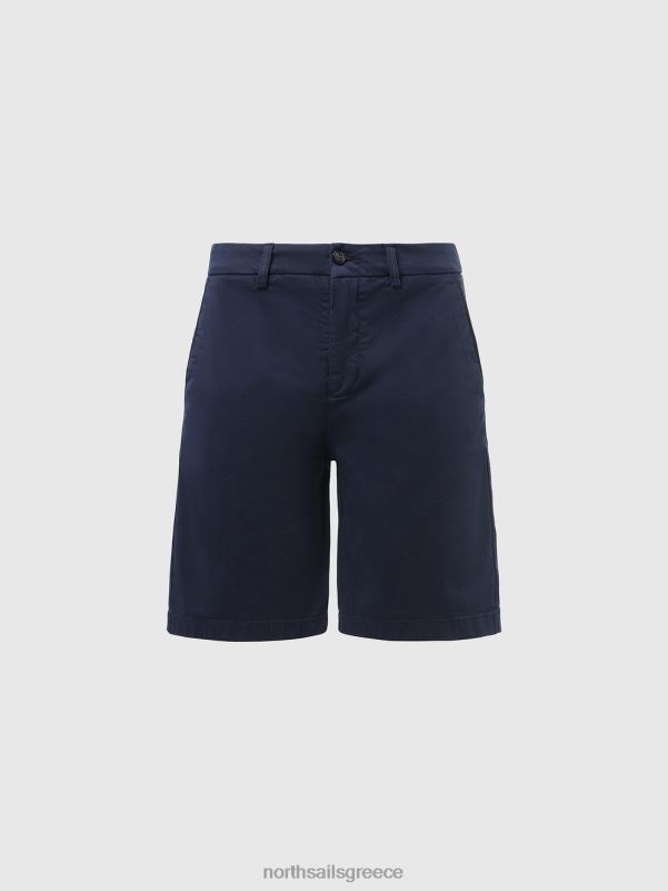 γρ North Sails γυναίκες σορτς chino από οργανικό βαμβάκι ναυτικό μπλε NZP8622 είδη ένδυσης