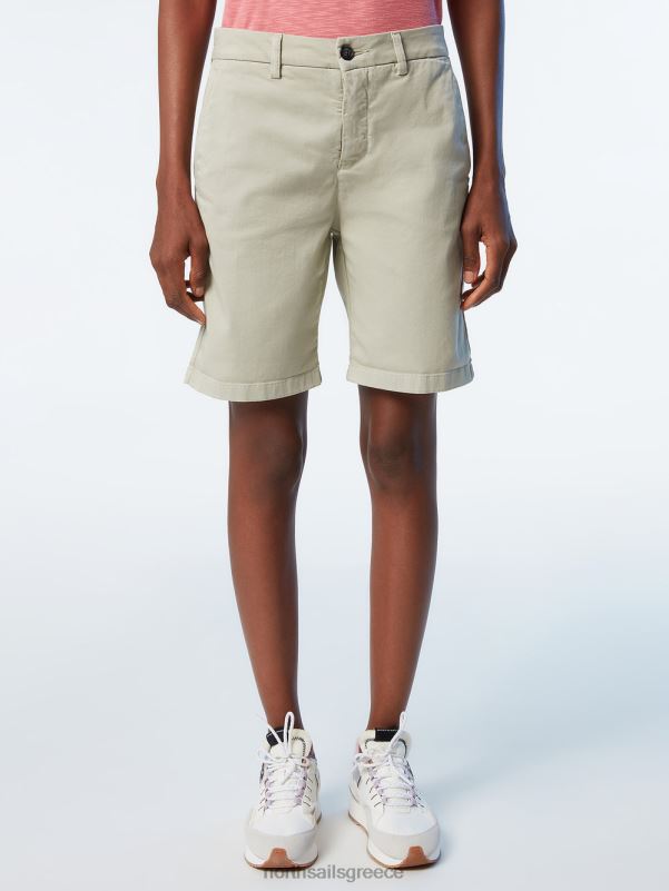 γρ North Sails γυναίκες σορτς chino από οργανικό βαμβάκι αχάτης γκρι NZP8623 είδη ένδυσης