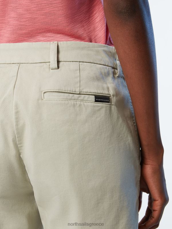 γρ North Sails γυναίκες σορτς chino από οργανικό βαμβάκι αχάτης γκρι NZP8623 είδη ένδυσης