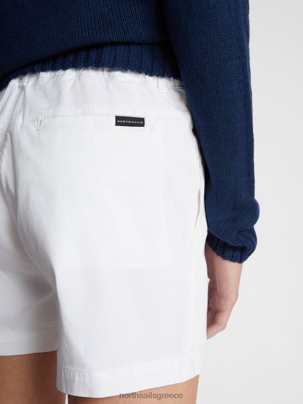 γρ North Sails γυναίκες σορτς φορτίου gabardine άσπρο NZP81513 είδη ένδυσης