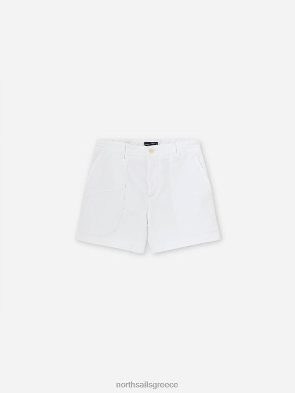 γρ North Sails γυναίκες σορτς φορτίου gabardine άσπρο NZP81513 είδη ένδυσης
