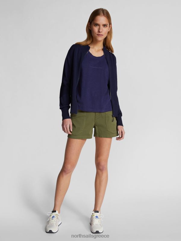 γρ North Sails γυναίκες σορτς φορτίου gabardine λαδί NZP81514 είδη ένδυσης