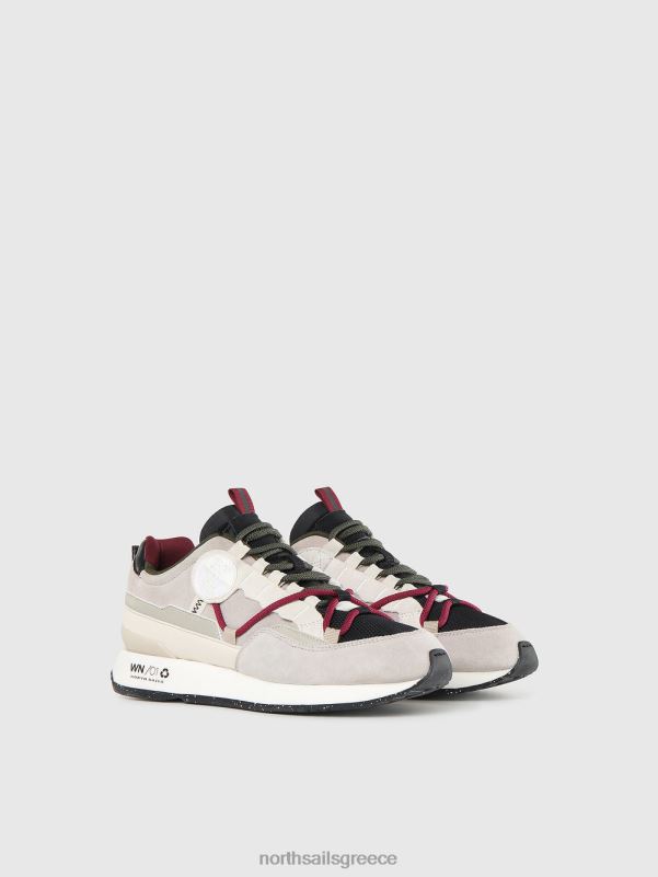 γρ North Sails γυναίκες βαρούλκο προαστιακά αθλητικά παπούτσια μπεζ-μαύρο-στρατιωτικό πράσινο NZP81349 είδη υπόδησης