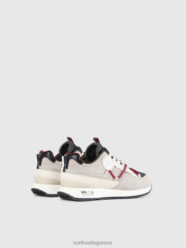 γρ North Sails γυναίκες βαρούλκο προαστιακά αθλητικά παπούτσια μπεζ-μαύρο-στρατιωτικό πράσινο NZP81349 είδη υπόδησης