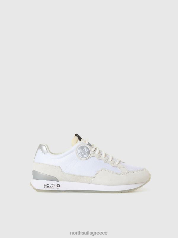 γρ North Sails γυναίκες κοτσαδόρος καθαρό sneaker άσπρο NZP8655 είδη υπόδησης