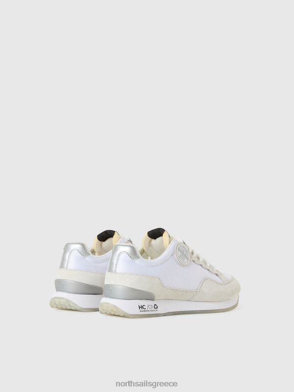 γρ North Sails γυναίκες κοτσαδόρος καθαρό sneaker άσπρο NZP8655 είδη υπόδησης