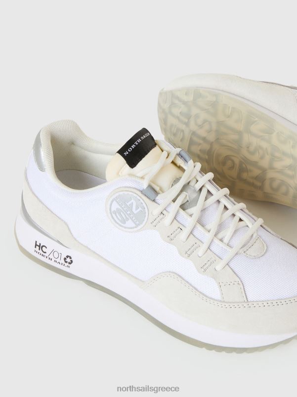 γρ North Sails γυναίκες κοτσαδόρος καθαρό sneaker άσπρο NZP8655 είδη υπόδησης