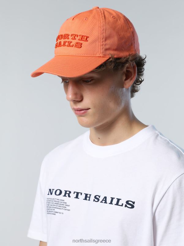 γρ North Sails άνδρες πλυμένο βαμβακερό καπέλο του μπέιζμπολ πεπόνι NZP8450 αξεσουάρ