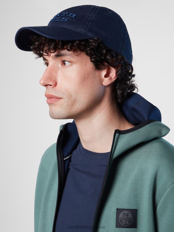 γρ North Sails άνδρες πλυμένο βαμβακερό καπέλο του μπέιζμπολ σκούρο τζιν NZP8451 αξεσουάρ