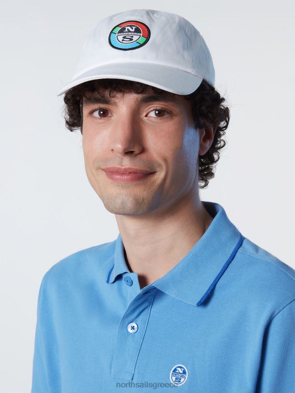 γρ North Sails άνδρες καπέλο του μπέιζμπολ με γράμματα άσπρο NZP8453 αξεσουάρ