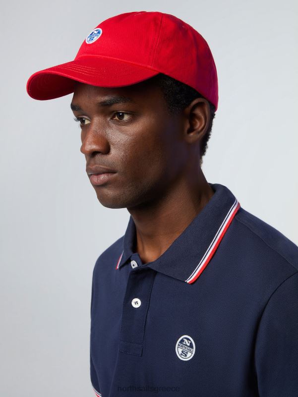 γρ North Sails άνδρες καπέλο του μπέιζμπολ με τσόχα το κόκκινο NZP8463 αξεσουάρ