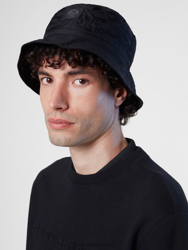 γρ North Sails άνδρες νάιλον καπέλο ψαρά μαύρος NZP8464 αξεσουάρ