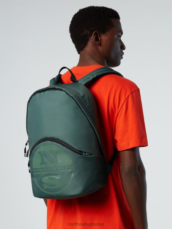 γρ North Sails άνδρες ανακυκλωμένο νάιλον σακίδιο πλάτης στρατιωτικό πράσινο NZP8466 αξεσουάρ