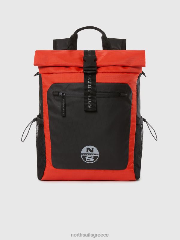 γρ North Sails άνδρες σακίδιο πλάτης roll-top έντονο πορτοκαλί NZP8480 αξεσουάρ