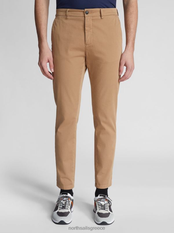γρ North Sails άνδρες slim-fit chino Defender 1895 καμήλα NZP81172 είδη ένδυσης