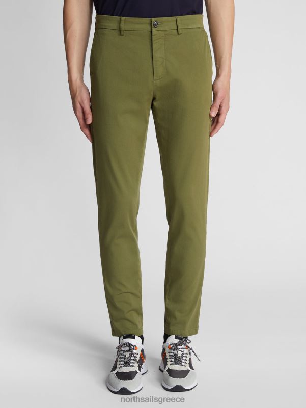 γρ North Sails άνδρες slim-fit chino Defender 1895 λαδί NZP81173 είδη ένδυσης