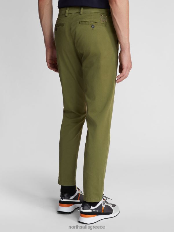 γρ North Sails άνδρες slim-fit chino Defender 1895 λαδί NZP81173 είδη ένδυσης