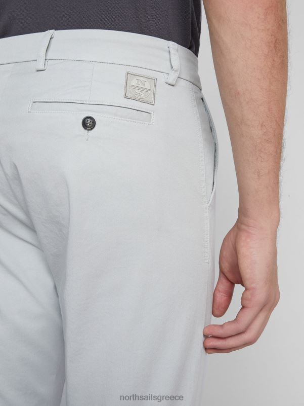 γρ North Sails άνδρες slim-fit chino Defender 1895 γκρι βιολετί NZP81175 είδη ένδυσης