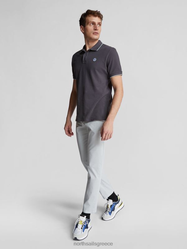 γρ North Sails άνδρες slim-fit chino Defender 1895 γκρι βιολετί NZP81175 είδη ένδυσης