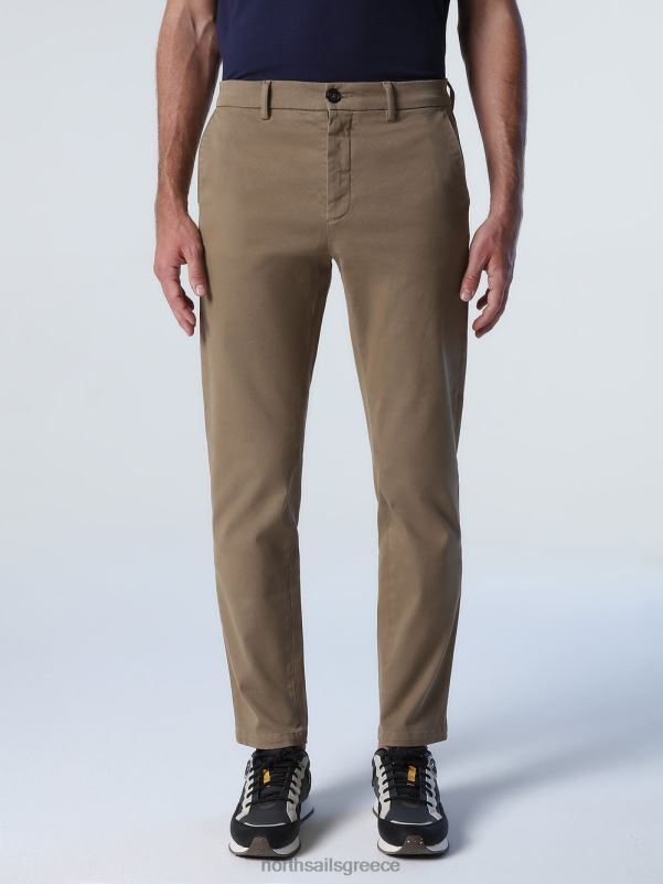 γρ North Sails άνδρες slim-fit chinos χειμωνιάτικο χακί NZP8797 είδη ένδυσης
