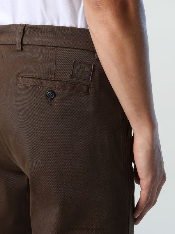 γρ North Sails άνδρες slim-fit chinos κακάο NZP8798 είδη ένδυσης