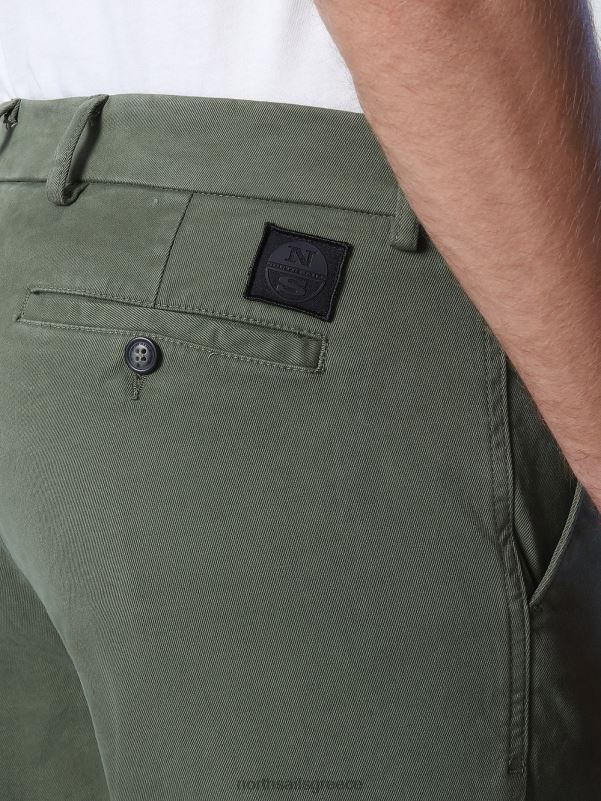 γρ North Sails άνδρες slim-fit chinos μπρούτζινο πράσινο NZP8799 είδη ένδυσης