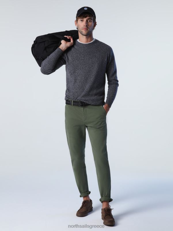 γρ North Sails άνδρες slim-fit chinos μπρούτζινο πράσινο NZP8799 είδη ένδυσης