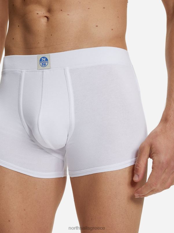 γρ North Sails άνδρες μπόξερ από οργανικό βαμβάκι άσπρο NZP8487 είδη ένδυσης