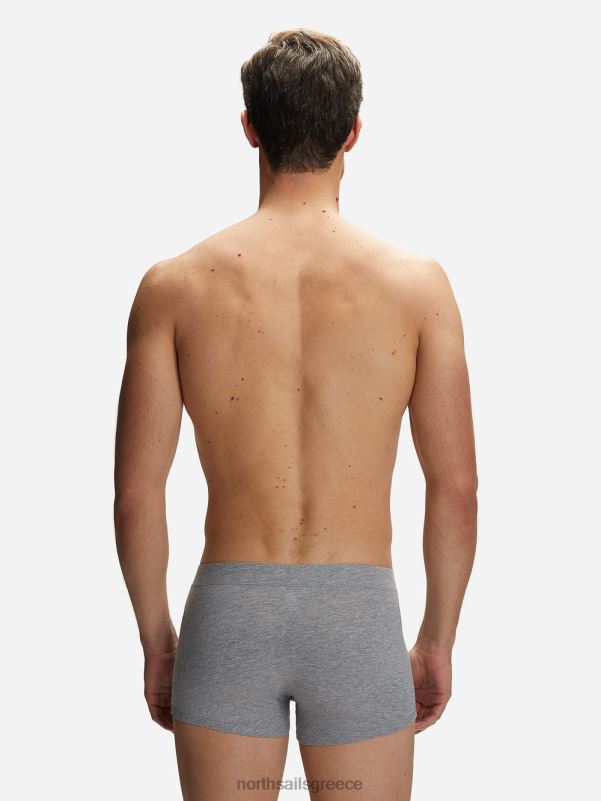 γρ North Sails άνδρες μπόξερ από οργανικό βαμβάκι γκρι μελανζέ NZP8490 είδη ένδυσης