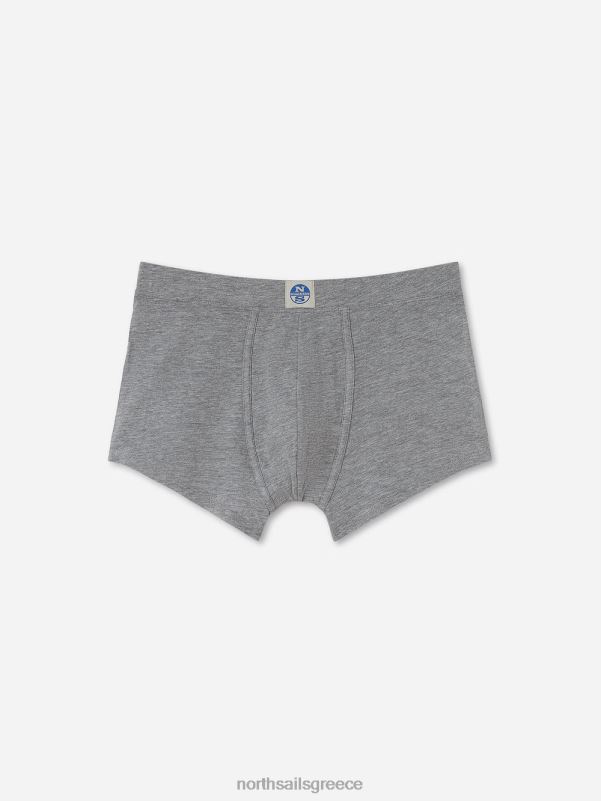 γρ North Sails άνδρες μπόξερ από οργανικό βαμβάκι γκρι μελανζέ NZP8490 είδη ένδυσης