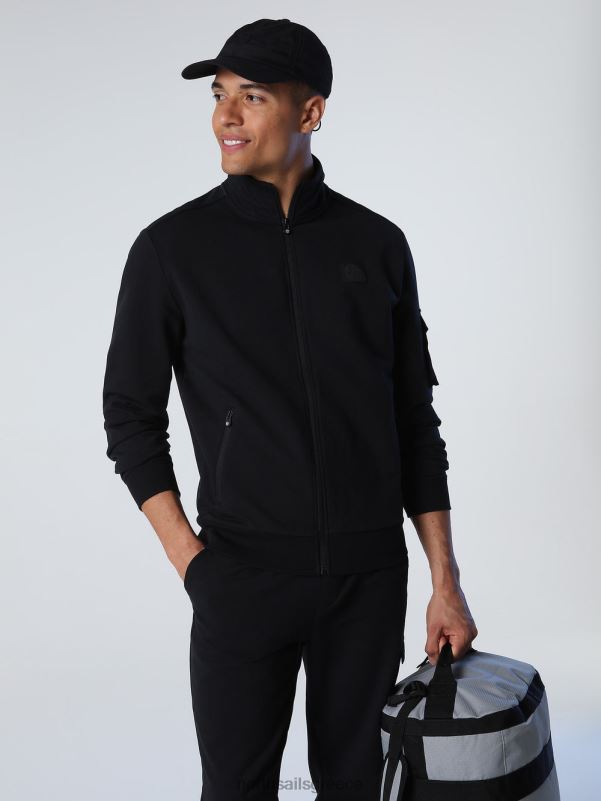 γρ North Sails άνδρες Φούτερ με φερμουάρ με τσέπη μαύρος NZP81012 είδη ένδυσης