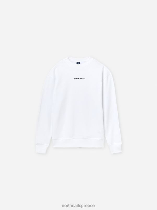 γρ North Sails άνδρες υπερμεγέθη φούτερ άσπρο NZP81079 είδη ένδυσης