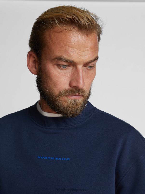 γρ North Sails άνδρες υπερμεγέθη φούτερ ναυτικό μπλε NZP81081 είδη ένδυσης