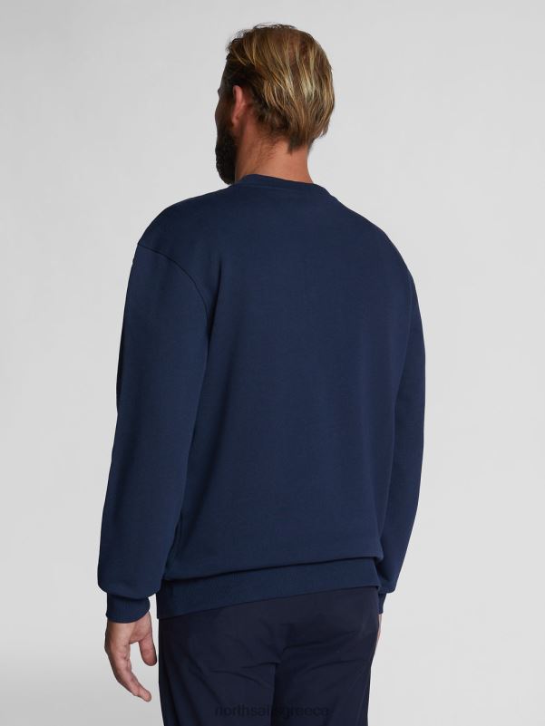 γρ North Sails άνδρες υπερμεγέθη φούτερ ναυτικό μπλε NZP81081 είδη ένδυσης