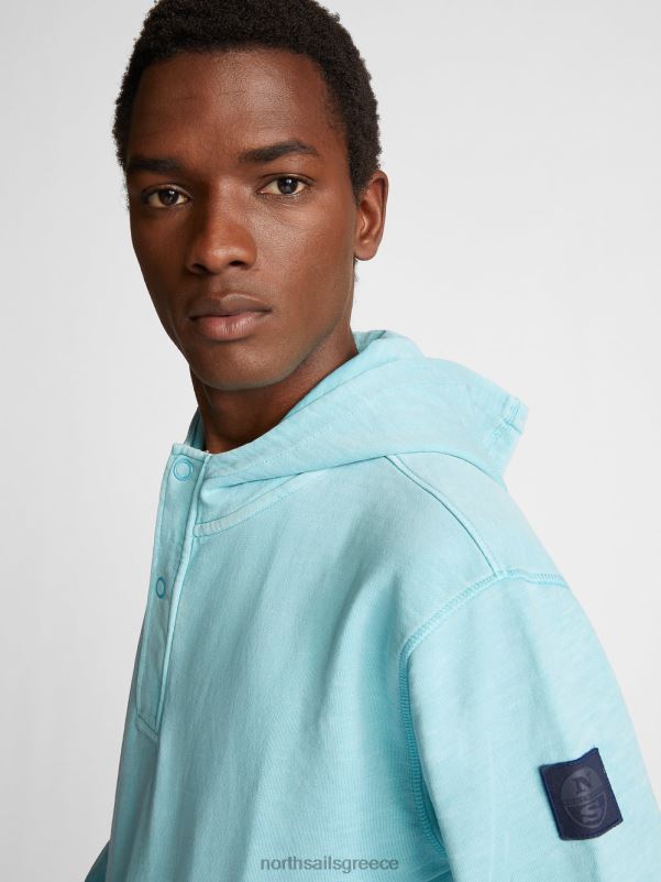 γρ North Sails άνδρες φούτερ με κουκούλα μπλε του ουρανού NZP81109 είδη ένδυσης