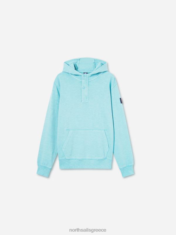 γρ North Sails άνδρες φούτερ με κουκούλα μπλε του ουρανού NZP81109 είδη ένδυσης