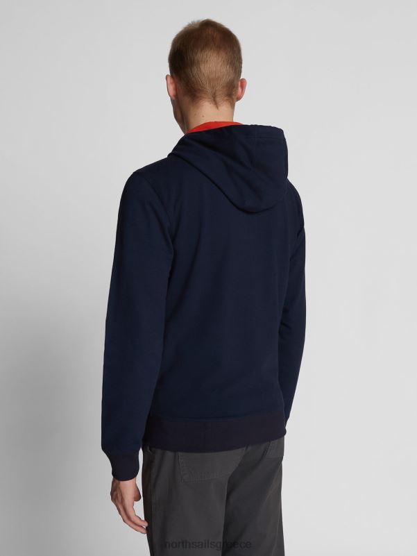 γρ North Sails άνδρες φούτερ με φερμουάρ ναυτικό μπλε NZP81113 είδη ένδυσης