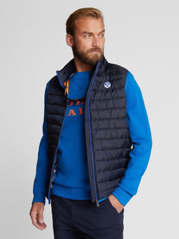 γρ North Sails άνδρες φούτερ με γράμματα αναπνευστήρας μπλε NZP81118 είδη ένδυσης